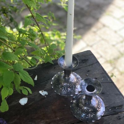 Подсвечник мельхиор 10 см