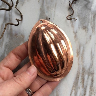 Форма для выпечки Орех 10 см медь