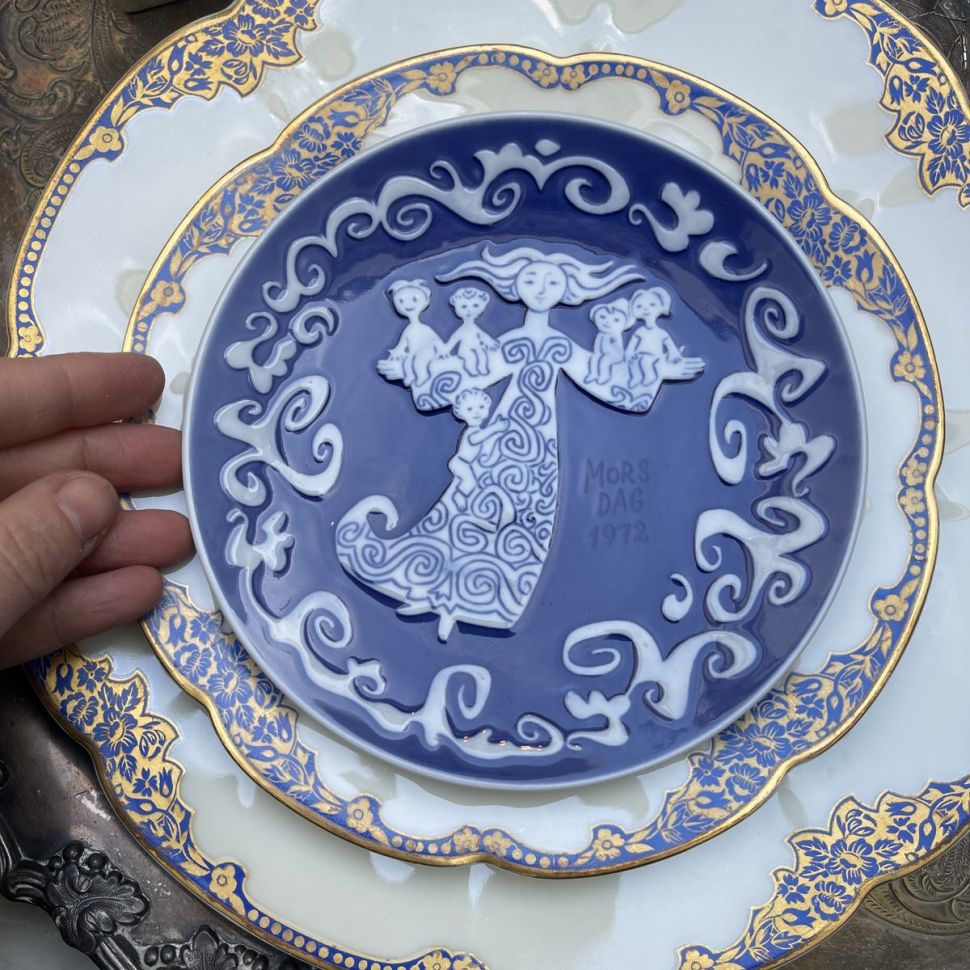 Тарелка 1972 Mors Dag Royal Copenhagen Denmark