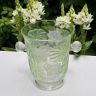 Ведро для охлаждения бутылки Кувшинки в стиле Lalique 24 см прессованное стекло