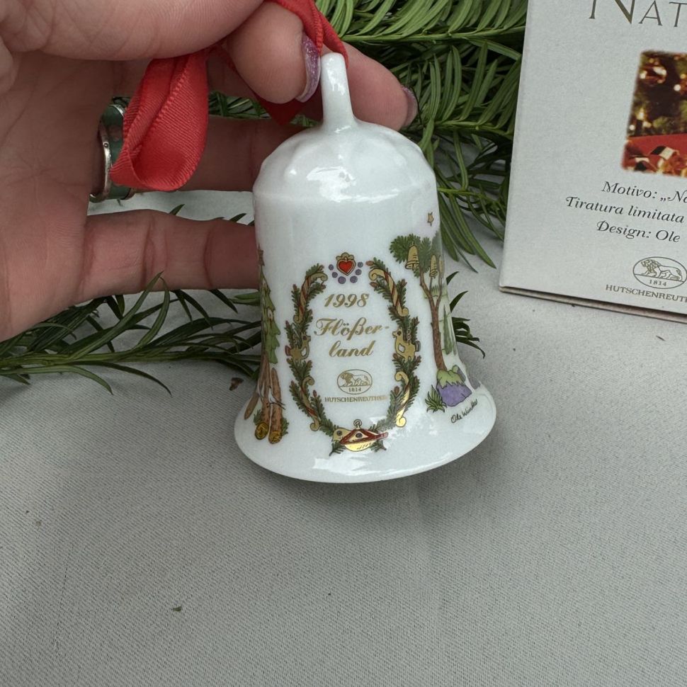 Колокольчик рождественский 1998 Hutschenreuther Германия
