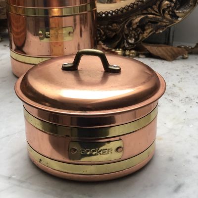 Банка для хранения сахара 11 см медь