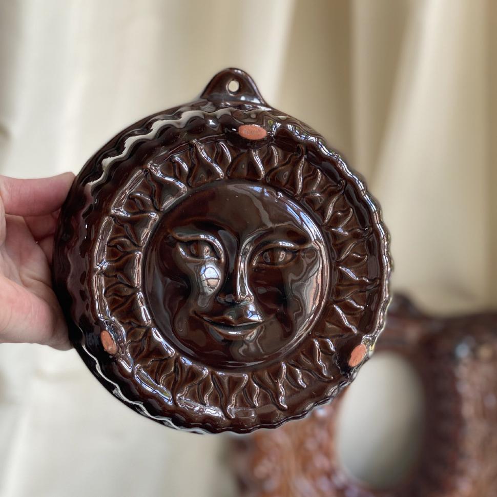 Форма для запекания круглая 18 см Солнце керамика 