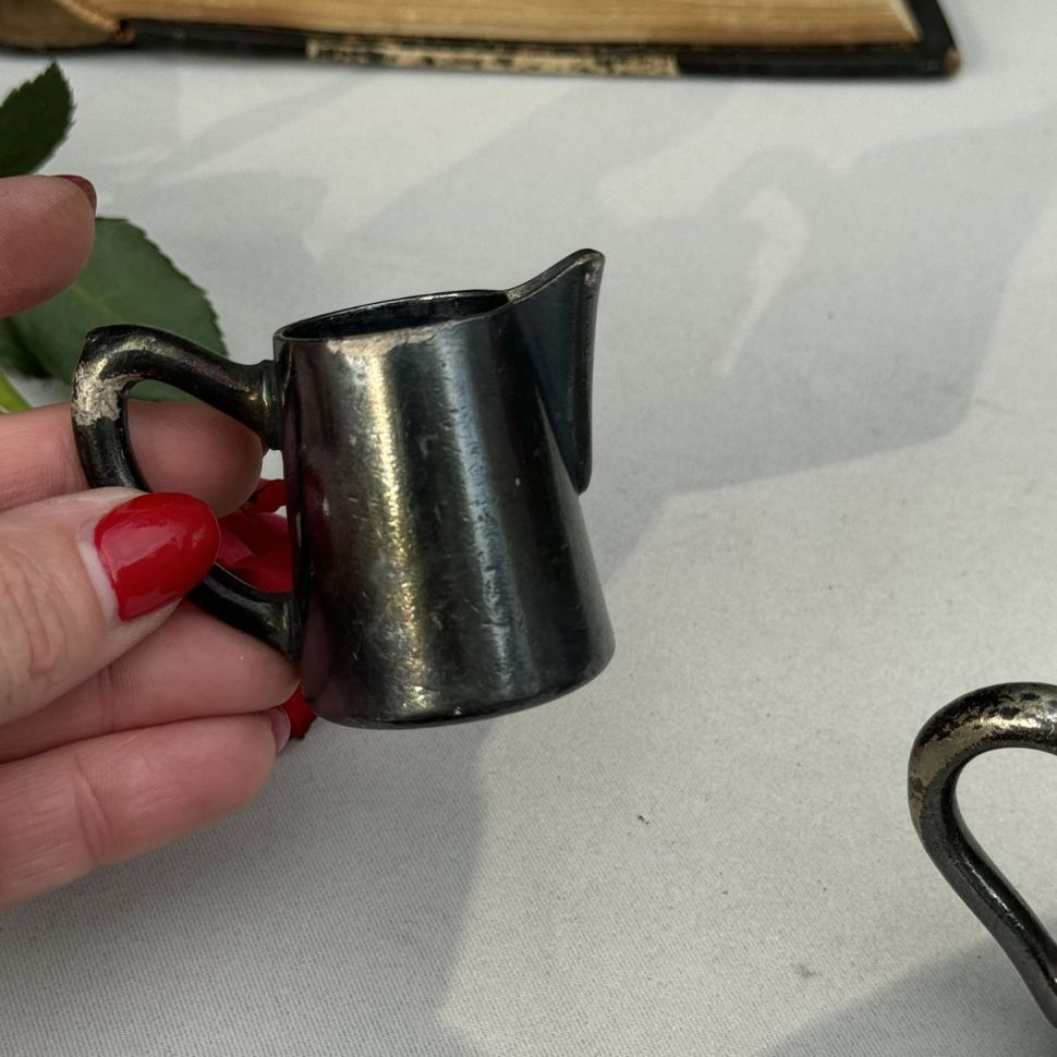 Молочник сливочник 35 мл Голландия олово 