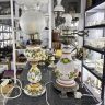 Лампа настольная 55 см керамика хрусталь 