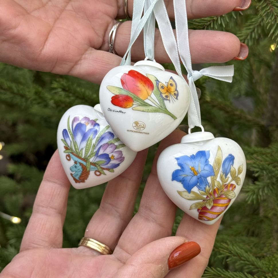 Подвес Hutschenreuther Сердце фарфор 5 см Германия 