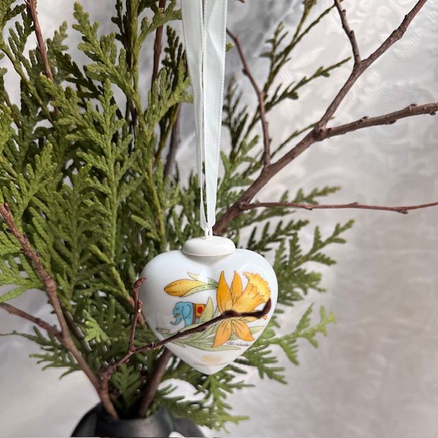 Подвес Hutschenreuther Сердце фарфор 5 см Германия