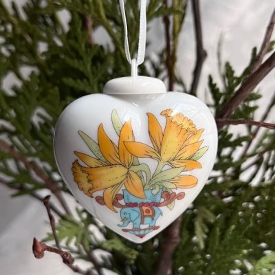 Подвес Hutschenreuther Сердце фарфор 5 см Германия