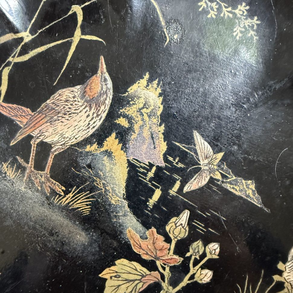 Набор для стола щетка и совок Шинуазри эпоха Наполеона III Франция  