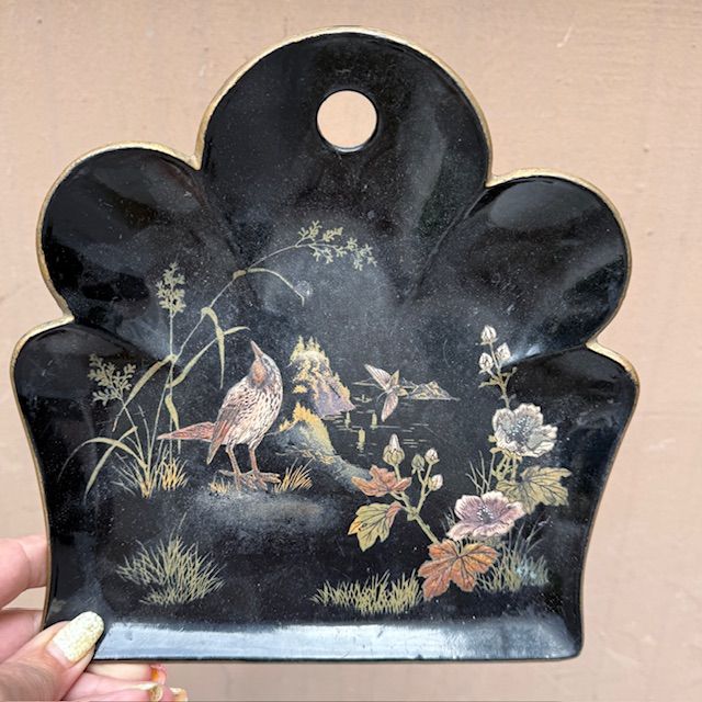 Набор для стола щетка и совок Шинуазри эпоха Наполеона III Франция  