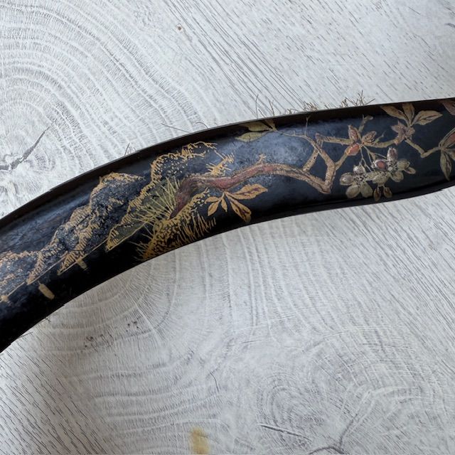 Набор для стола щетка и совок Шинуазри эпоха Наполеона III Франция  