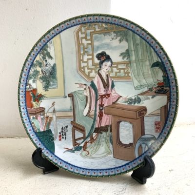 Тарелка 22 см Четыре великие красавицы древности 1987 Imperial Jingdezhen Porcelain