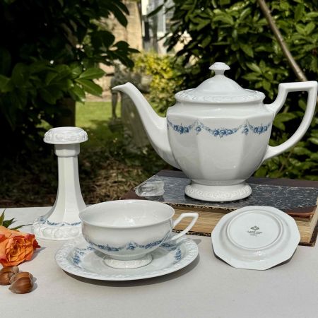 Подсвечник Rosenthal Classic Rose голубые розы 14 см Германия