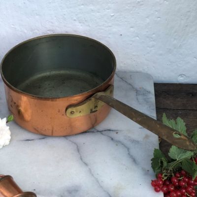 Ковш с ручкой 13 см медь Португалия