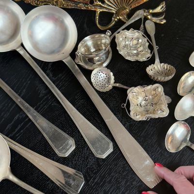 Половник Christofle 32 см серебрение Франция середина 20 века