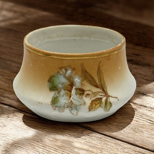 Солонка Гибискус 8 см фарфор ручная роспись