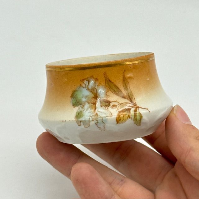 Солонка Гибискус 8 см фарфор ручная роспись