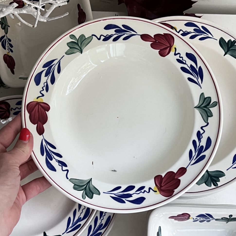 Тарелка глубокая Boerenbont Boch 23 см Бельгия