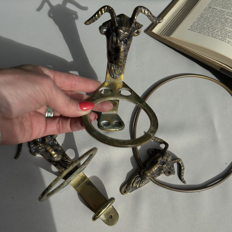 Набор для ванной комнаты три предмета Архар латунь Франция  