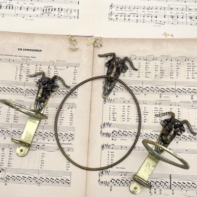 Набор для ванной комнаты три предмета Архар латунь Франция  