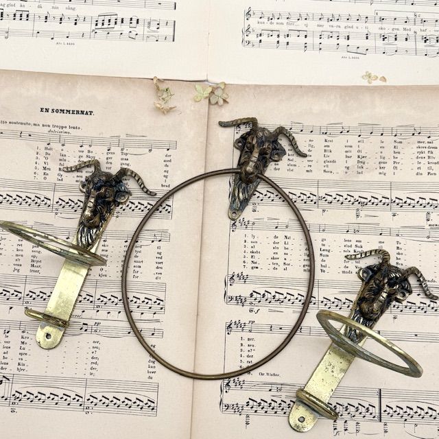 Набор для ванной комнаты три предмета Архар латунь Франция