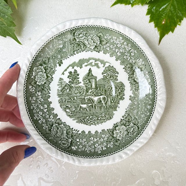 Блюдце Adams Wedgwood group English Scenic 17 см Англия