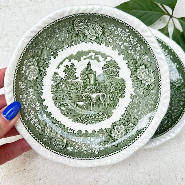 Блюдце Adams Wedgwood group English Scenic 17 см Англия