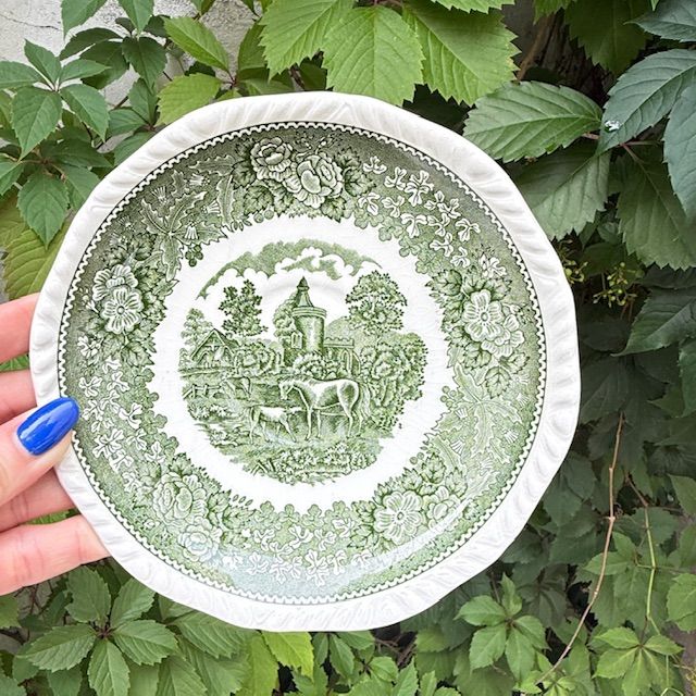 Блюдце Adams Wedgwood group English Scenic 17 см Англия