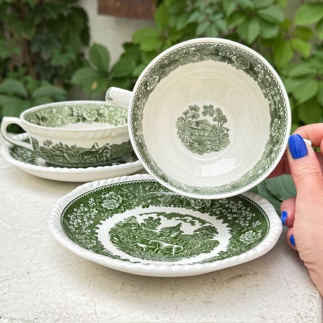 Блюдце Adams Wedgwood group English Scenic 17 см Англия