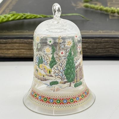 Колокольчик рождественский 1993 Hutschenreuther стекло Германия 