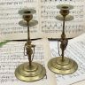 Подсвечник на одну свечу 23 см латунь