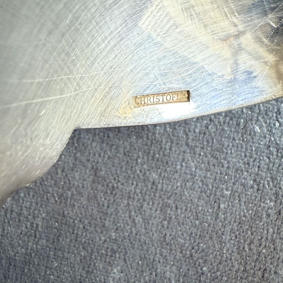 Ложка столовая 21 см Christofle серебрение Франция 150 лет