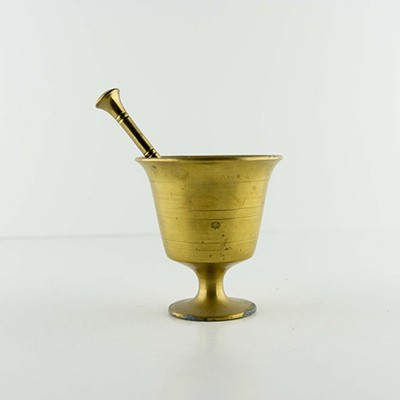 Ступка латунь на ножке