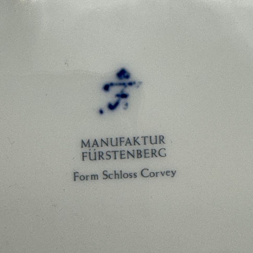 Чайное трио Furstenberg Rosenranke 190 мл Германия 