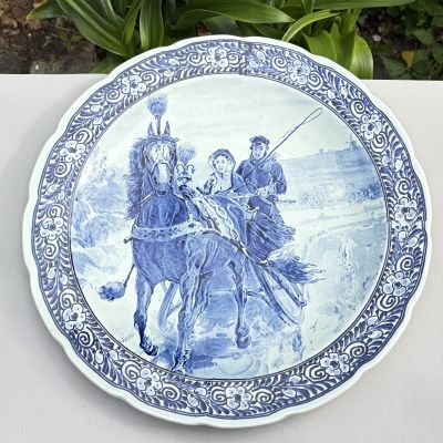Тарелка Delfts Royal Sphinx MAASTRICHT 40 см Голландия