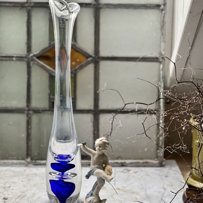 Ваза дизайнерская Olympia 36 см хрусталь Швеция