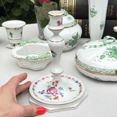 Подсвечник Herend Victoria pattern 18 см фарфор Венгрия