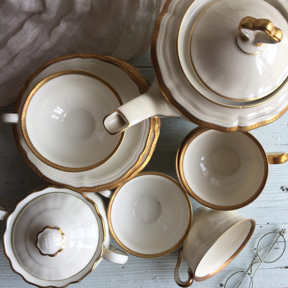 Кофейная пара Seltmann Weiden Marie Luise микродефекты по ободу чашки