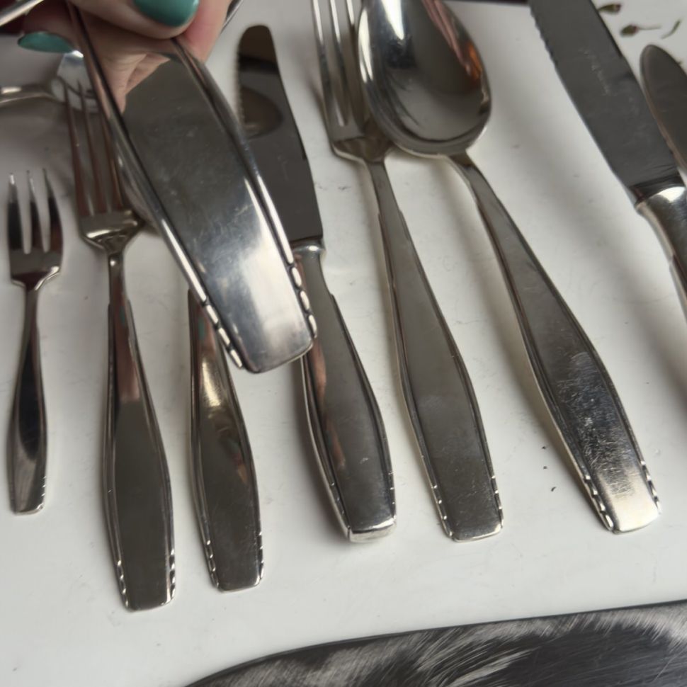 Царь ложка салатная Gero 26 см серебрение Голландия