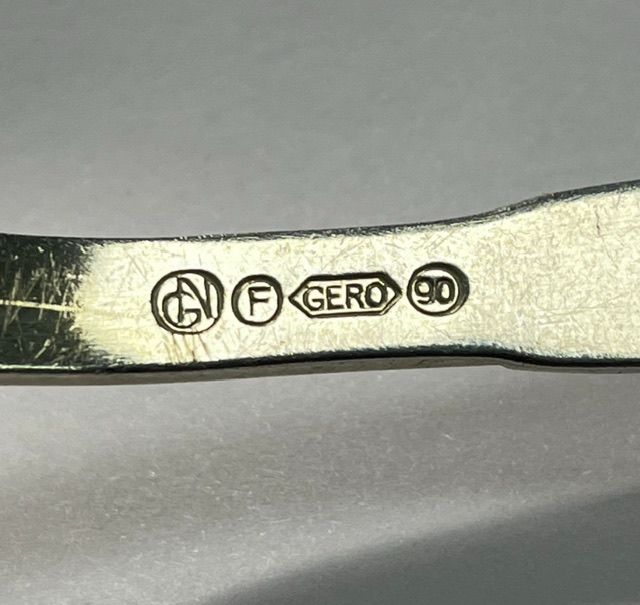 Царь ложка салатная Gero 26 см серебрение Голландия