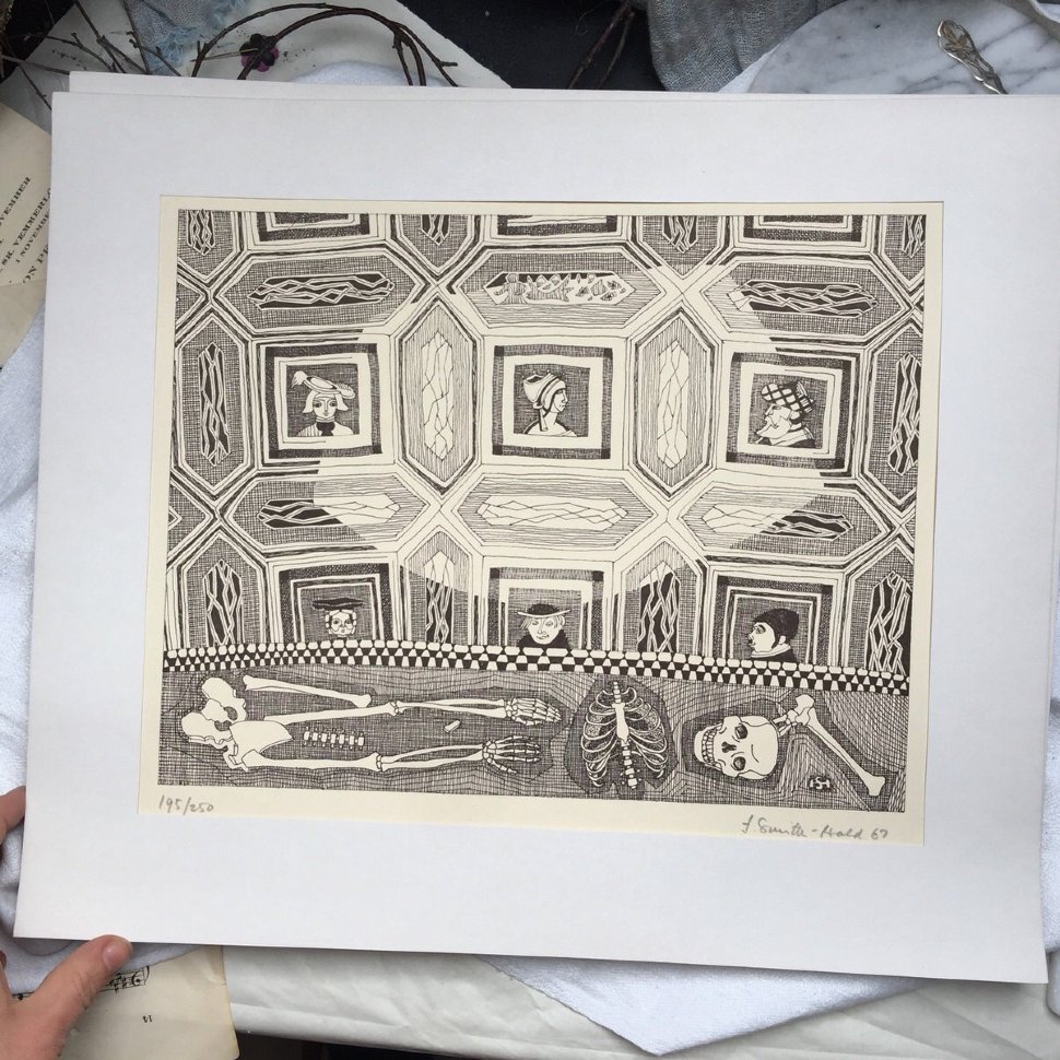 Гравюра Замок Грипсхольм Швеция 8