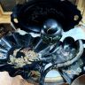 Хлебница Шинуазри эпоха Наполеона III 39 см Франция   