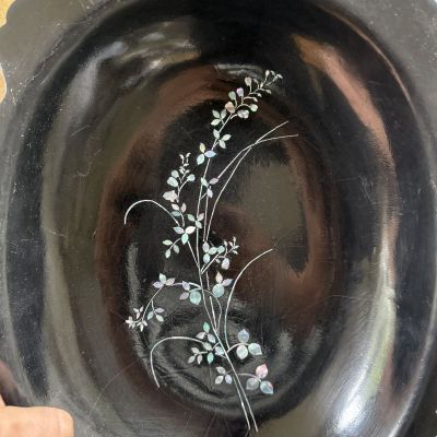 Хлебница Шинуазри эпоха Наполеона III 39 см Франция   