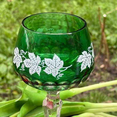 Бокал Виноград зеленый 250 мл хрусталь Германия