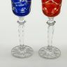 Рюмка набор 2 шт. 100 мл цветной хрусталь Германия