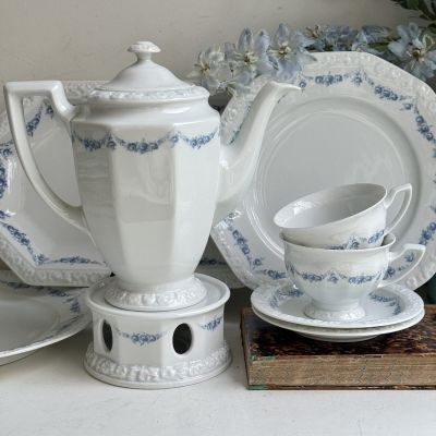 Подставка под чайник Rosenthal Classic Rose голубые розы 13 см Германия 