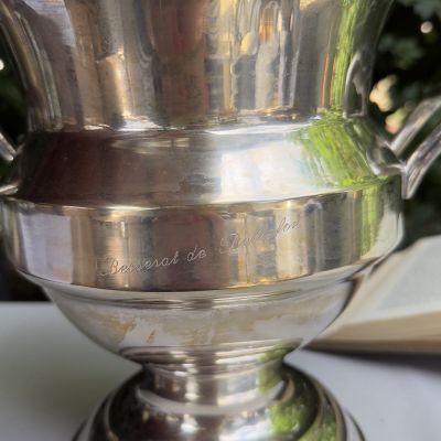Ведро для охлаждения шампанского Besserat de Bellefon серебрение 24 см Франция 