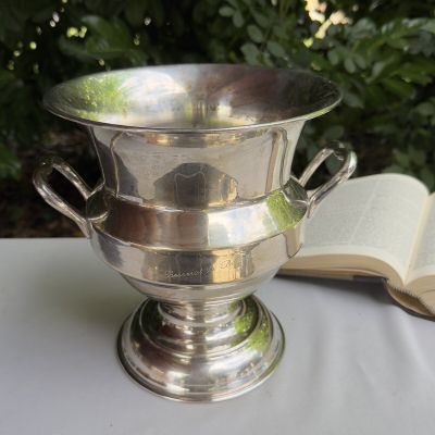 Ведро для охлаждения шампанского Besserat de Bellefon серебрение 24 см Франция 