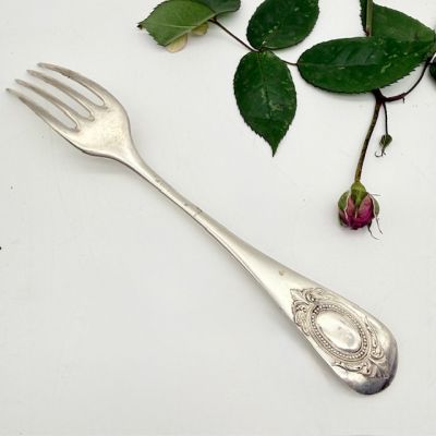 Вилка столовая 22 см серебрение Франция 