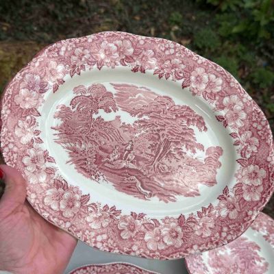 Блюдо Enoch Wedgwood Woodland красный 30 см Англия